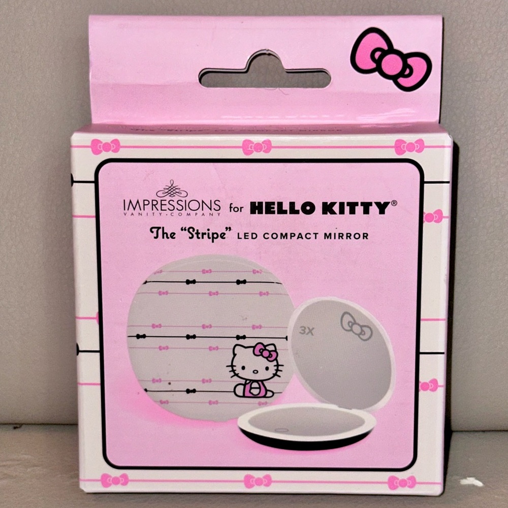 Impressions Vanity x Hello Kitty “The Stripe" LED Compact Mirror